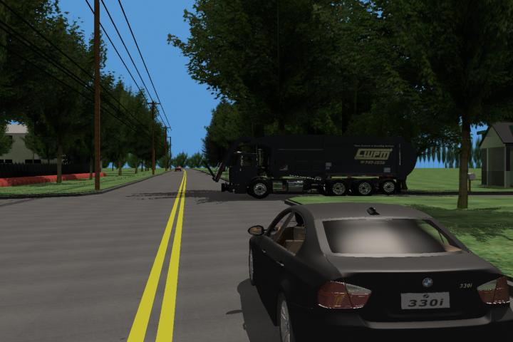 Garbage Truck Accident Animation